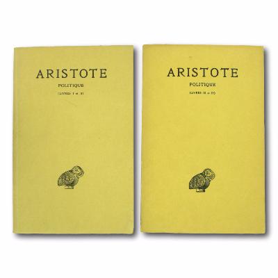 Lot de deux livres Les Belles Lettres - ARISTOTE 