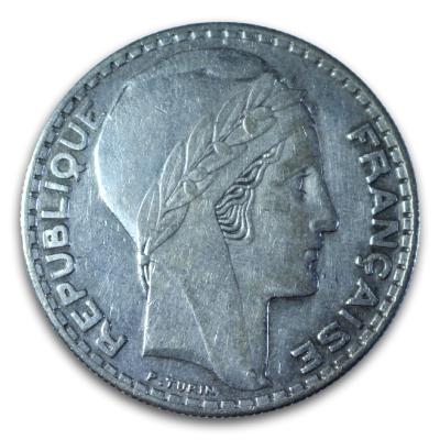 France - Troisième République - 20 francs Turin - 1933 - Argent