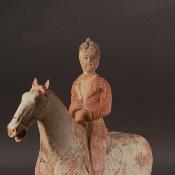 Cavalière en terre cuite - Chine, Dynastie Tang (618-906)