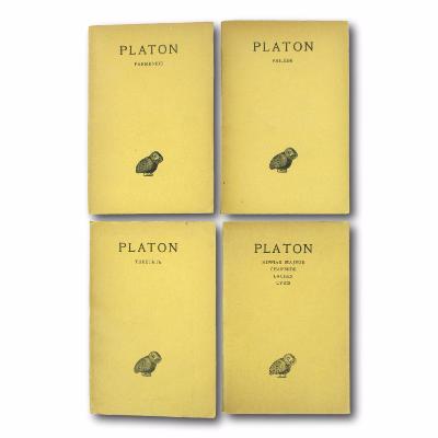 Lot de quatre livres Les Belles Lettres - PLATON