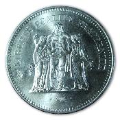 France - 50 francs Hercule - 1974 - Argent