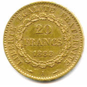 IIIème République - 20 Francs or - Paris, 1888