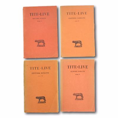 Lot de quatre livres Les Belles Lettres - TITE-LIVE