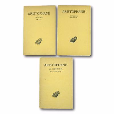 Lot de trois livres Les Belles Lettres - ARISTOPHANE