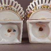 Paire de jattes en porcelaine - Marque Sèvres - Début XXème 