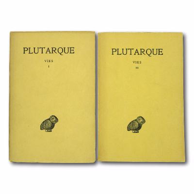 Lot de deux livres Les Belles Lettres - PLUTARQUE