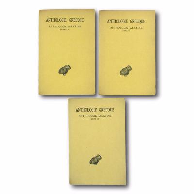 Lot de trois livres Les Belles Lettres - Anthologie Grecque 