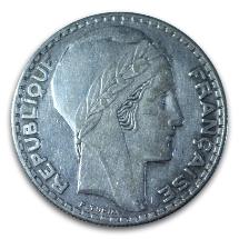 France - Troisième République - 20 francs Turin - 1933 - Argent