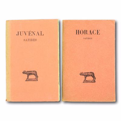 Lot de deux livres Les Belles Lettres - JUVÉNAL / HORACE