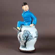 Moulinsart - Tintin sortant de la potiche - Le Lotus bleu