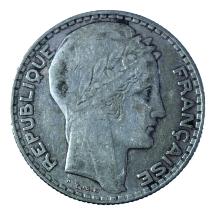 France - Troisième République - 10 francs Turin - 1930 - Argent