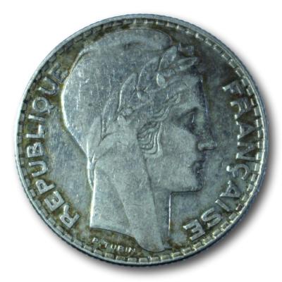 France - Troisième République - 10 francs Turin - 1934 - Argent
