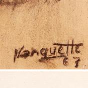 Agnès NANQUETTE, dessin figurant des chiffoniers - 1963