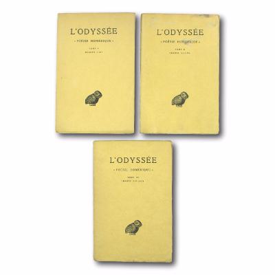 Lot de trois livres Les Belles Lettres - L'Odyssée - Poésie homérique