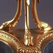 Candélabre à trois feux de style Louis XVI - seconde moitié du XIXème