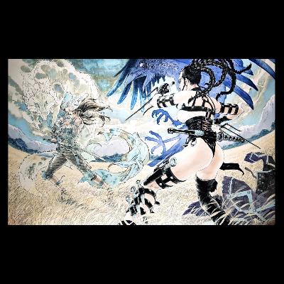 NATSUSAKA Shinichiro - "Corbeau VS Renard" - Dessin original