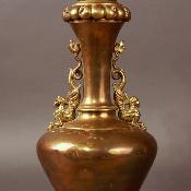 Ancienne lampe en laiton - Époque Napoléon III