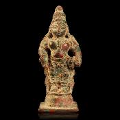 Ancienne statuette en bronze représentant le dieu Shiva